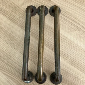 Vintage Brass Grab Handles Victorian Barn Door Pulls - Picture 1 of 6