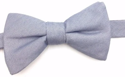 $100 Alfani Men`S Solid Wedding Gray Pretied Bow Tie Classic Adjustable Bowtie - Image 1 of 4