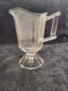 Bryce Brothers Glass Co - Pleat and Panel (Derby) - Cream Pitcher - 1882-1891 - Picture 1 of 6
