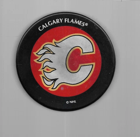 CALGARY FLAMES HOCKEY PUCK Cover