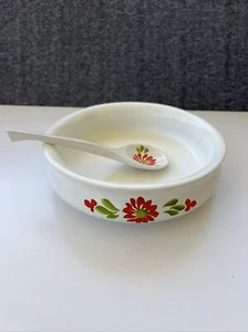 SMALANDS SLOJD Varnamo Sweden Wooden Wood Plate And Spoon Vintage - Picture 1 of 9