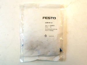 (10) NIB Festo 153321 QSM-M7-6-I Push-In Fittings: M7 to Push-In for ɸ 6mm Tube - Picture 1 of 3