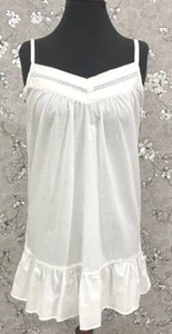 Camisón victoriano SoieRose con dobladillo con volantes V-Nick 100 % algodón - SR-1158 - Imagen 1 de 7