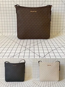 Borsa a tracolla Michael Kors Jet Set nuova con etichette firma da viaggio PVC grande messenger - Foto 1 di 32