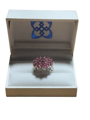 Anillo de cena de rubí de 5 quilates talla 8 Foto 1 de 4