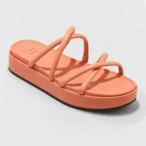 ¡NUEVO! Sandalias con tiras de plataforma A New Day Dory - naranja albaricoque - Imagen 1 de 6