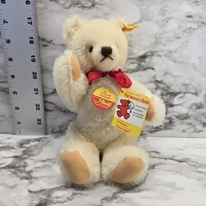 10" Steiff Original White Mohair Jointed Teddy Bear 0203/26 - Picture 1 of 5