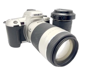 MINOLTA α Sweet XTsi 505si 35mm SLR AF Film Camera & 28-80mm & 75-300mm Lot - Picture 1 of 20