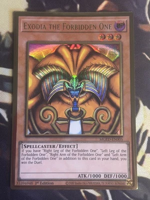 Yugioh: Exodia The Forbidden One - Iconic Gold Rare 1st Edition Card - NM - Image 1 of 2