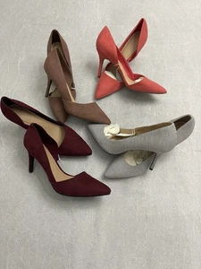 Lot of 4 NWT Old Navy Size 9 Stiletto Pumps Pointy Toe Faux Suede - Picture 1 of 5