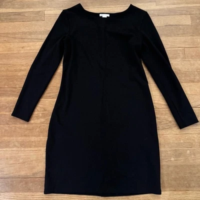 H&M 基本款黑色懒人长袖及膝紧身连衣裙 尺寸 M b22 — 第 1/4 张图片