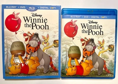 Disney Winnie the Pooh (Blu-ray + DVD, 2011, 3-Disc Set) w Rare OOP slipcover - Image 1 of 4