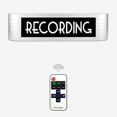 Recording Studio LED Light Sign, Illuminated Warning Sign, Different Lighting Mo - Image 1 of 4