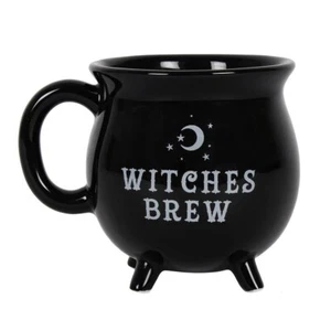 HEXEN BRAUKESSEL BECHER SCHWARZ 10cm TEE KAFFEE TASSE SUPPE HALLOWEEN FI_51227 - Bild 1 von 3