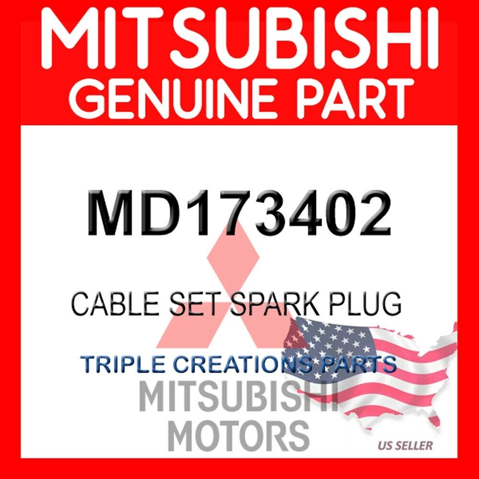 Juego de cables bujías originales Mitsubishi Md173402 OEM Foto 1 de 1