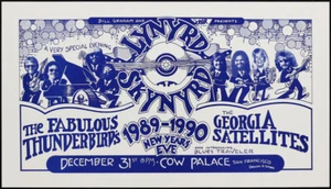 Lynyrd Skynyrd 1989 Cow Palace Konzert Poster mit Georgia Satelliten - Randy Tuten - Bild 1 von 1