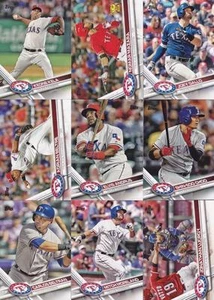 3 2017 TOPPS RANGERS SERIES 1 &2 TEAM SET JOEY GALLO BELTRE NOMAR BELTRAN - Picture 1 of 1