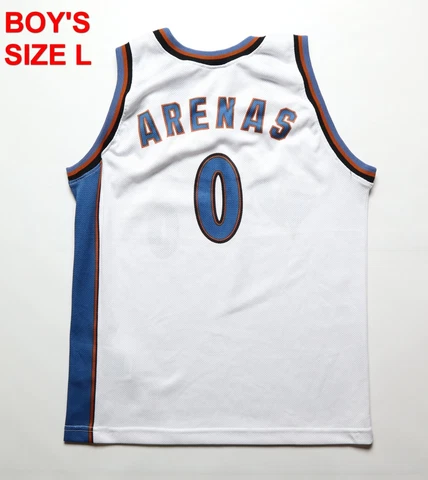 WASHINGTON WIZARDS #0 GILBERT ARENAS BASKETBALL JERSEY VTG NBA CHAMPION YOUTH L Cover