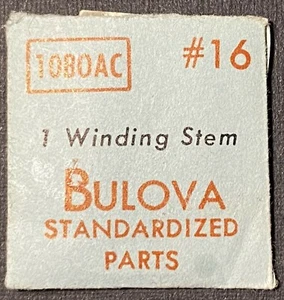 Bulova #16 Winding Stem 10BOAC Wristwatch Parts Watch Repairs - Picture 1 of 1