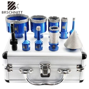 Kit de brocas de diamante para granito 6-68 mm 10 piezas chaflán de fresado adaptador SDS M14 - Imagen 1 de 12