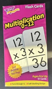 Tarjetas flash multiplicación Trend Enterprises Inc. 0-12 91 tarjetas en total - Imagen 1 de 2