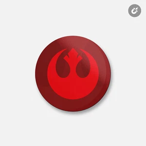 Rebel Alliance Cartoon | 4'' X 4'' Round Decorative Magnet - Picture 1 of 2