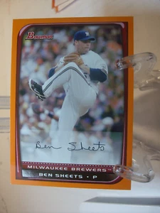 2008 Bowman Orange Baseball  #77 Ben Sheets 096/250   (94598) - Picture 1 of 2