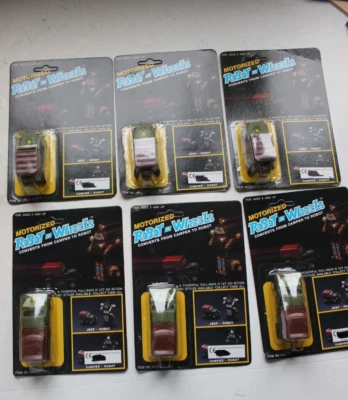 TRANSFORMERS KO MOTORIZED ROBOT on WHEELS  RARE SET   1980s 6x  moc ! - Image 1 of 4