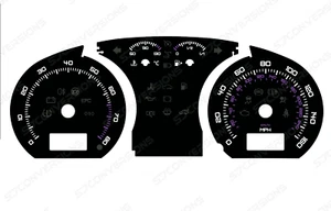 VW Polo Mk4 9N GTI Plain Dial Cards 8 Colours Gauges - Picture 1 of 8