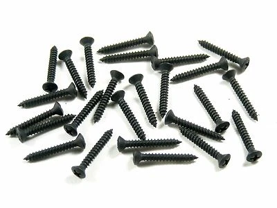 LINCOLN Black Interior Trim Screws- #6 x 1" Long- #6 Oval Head- 25 screws- #266 - Image 1 of 4