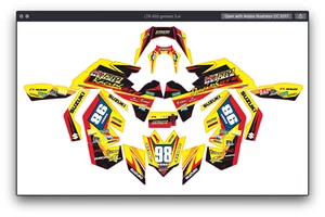 Fits Suzuki LTR450R GRAPHIC KIT STIKERS DECAL kit LTR 450r all years racing - Picture 1 of 1