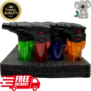 12Pcs Blow Torch Jet Lighter Kitchen Butane Tobacco Safety Lock Refillable - Picture 1 of 5