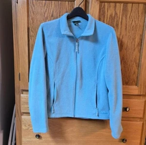 L.L.Bean Polartec Damen-Fleecejacke mit durchgehendem Reißverschluss helltürkis Größe Large gebraucht, in einwandfreiem Zustand - Bild 1 von 9