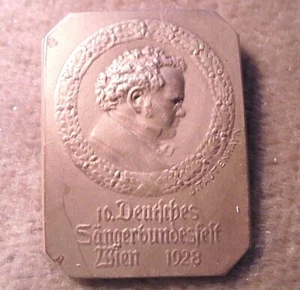 Abzeichen 10. Deutsches Sängerbundfest WIEN 1928 /0018/ - Bild 1 von 3