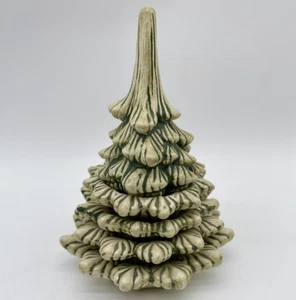 Vintage Art Deco Table Lighter Stackable Ashtray Christmas Tree Design RARE - Picture 1 of 13