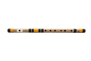 "Flauta de PVC fibra C natural octava media Bansuri instrumento musical indio 19" - Imagen 1 de 5