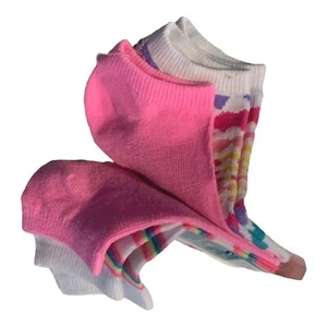 Juncture Little Girls Low Cut Socks Size 1-7 Set of 3 2 Packs Multicolor - Picture 1 of 10