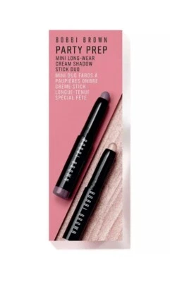Bobbi Brown party prep mini long wear cream shadow stick duo New - Image 1 of 4