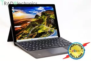 (πA) Microsoft Surface Pro 7 12" i7-1065G7 16G 512G Black Bat 78% +keyboard+Pen - Picture 1 of 11