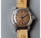 Rzadki zegarek damski vintage Svalan Sportsman. Tarcza łososia ze stali nierdzewnej. Pracujące