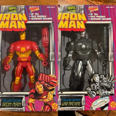Figuras de acción Marvel Edición Deluxe 10" Iron Man y máquina de guerra - Nuevas selladas Foto 1 de 4