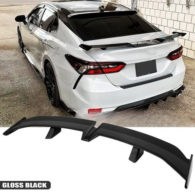 For Toyota Camry SE 55" Rear Trunk Spoiler PRO Racing Rear GT Wing Gloss Black Foto 1 de 4