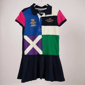 Vestido polo Polo Ralph Lauren® para niña con retazos bloque de color cintura caída talla: 6T - Imagen 1 de 2