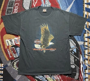 Vintage Y2K Harley Davidson Shirt Eagle Freedom Herren Large 2005 York, PA - Bild 1 von 15