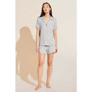 EBERJEY Gisele Rib Relaxed Short PJ Set XL Grigio Erica Chiaro TENCEL Modal Nuovo senza etichette - Foto 1 di 12