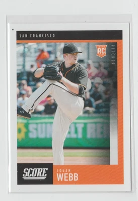 2020 Panini Chronicles Score # 9 Logan Webb RC San Francisco Giants - Image 1 of 2