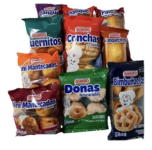 BIMBO Süßes Brot Konvolut 10 Packungen Total Mexico Tradiciones Pan Dulce Mexican - Bild 1 von 4