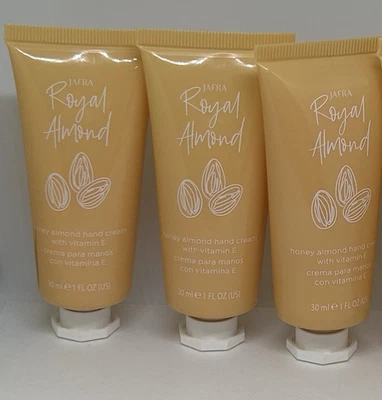 Набор из 5 кремов для рук Jafra Royal Almond мед миндаль с витамином Е ~ дорожный размер 1 унция - Изображение 1 из 4