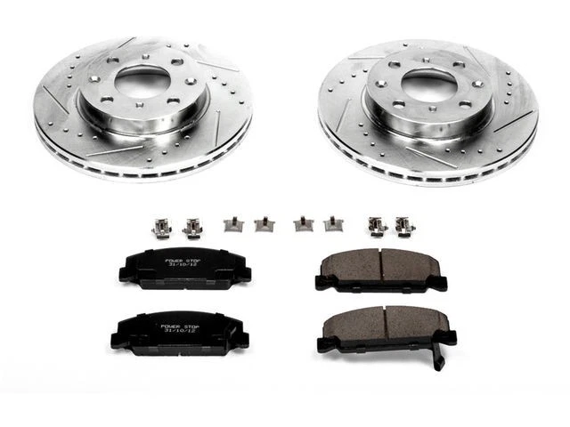 前刹车片和转子套件 适用于 90-00 本田 Civic CRX del Sol FWD LX DX GB36M6 — 第 1/1 张图片