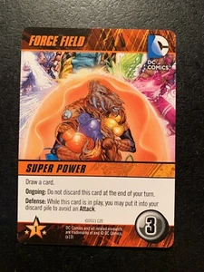 FORCE FIELD Super Power Card DC Comics Deck Building Game HEROES UNITE 2013 - Picture 1 of 3